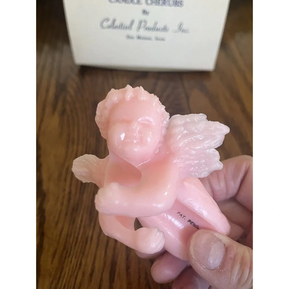 Celestial Seasonings candle cherubs